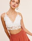 La Miel Crochet Lace Bralette Top