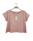 Fabina Brushed Organic Hemp Loose Fit Crop Top