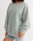 LE LIS Washed Oversized Pullover