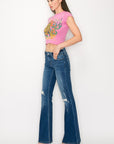 Artemis Vintage Low Rise Stretch Vintage Flare Jeans