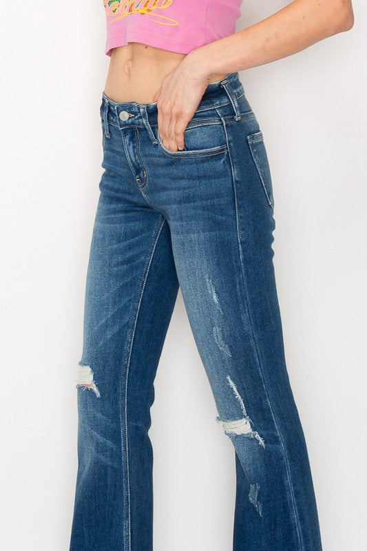 Artemis Vintage Low Rise Stretch Vintage Flare Jeans