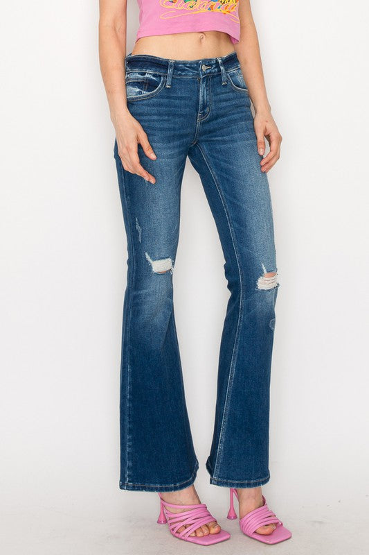 Artemis Vintage Low Rise Stretch Vintage Flare Jeans