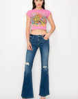 Artemis Vintage Low Rise Stretch Vintage Flare Jeans