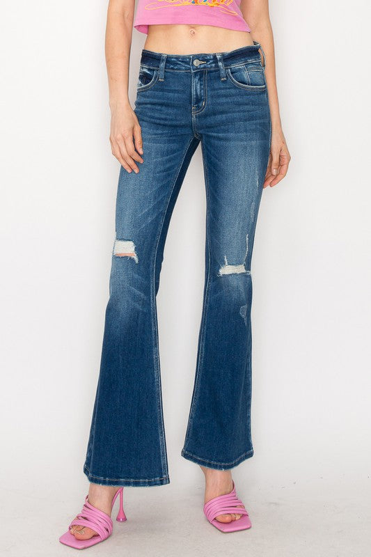 Artemis Vintage Plus Low Rise Stretch Vintage Flare Jeans