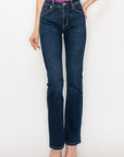 Artemis Vintage Plus Size High Rise Skinny Bootcut Jeans