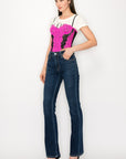 Artemis Vintage Plus Size High Rise Skinny Bootcut Jeans