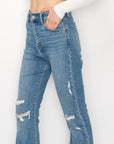 Artemis Vintage Plus Size High Rise Skinny Bootcut Jeans