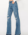 Artemis Vintage Plus Size High Rise Skinny Bootcut Jeans