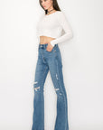 Artemis Vintage Plus Size High Rise Skinny Bootcut Jeans