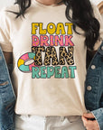 Float, Drink, Tan, Repeat Graphic Tee - Online Only