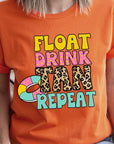 Float, Drink, Tan, Repeat Graphic Tee - Online Only