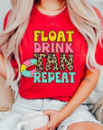 Float, Drink, Tan, Repeat Graphic Tee - Online Only