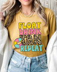 Float, Drink, Tan, Repeat Graphic Tee - Online Only