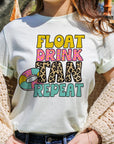 Float, Drink, Tan, Repeat Graphic Tee - Online Only