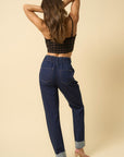 Insane Gene High Waisted Pleated Slouchy Denim Pants