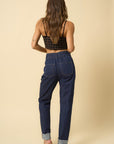 Insane Gene High Waisted Pleated Slouchy Denim Pants