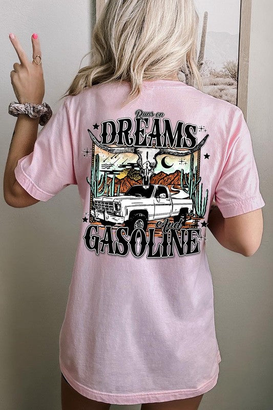 Plus Size Dreams and Gasoline Graphic Tee - Online Only