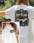 Plus Size Dreams and Gasoline Graphic Tee - Online Only