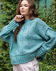 eesome Turtle Neck Knit Top