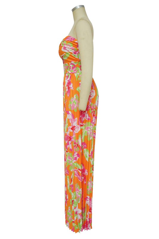By Claude Yellow Green Summer Jumpsuit