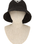 PARIS Embroidery Straw Bucket Hat