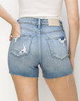 Artemis Vintage Star Rhinestone High Rise Shorts