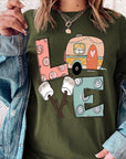 Love, Camp, Marshmallow Graphic Tee - Online Only