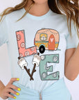 Love, Camp, Marshmallow Graphic Tee - Online Only