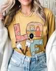 Love, Camp, Marshmallow Graphic Tee - Online Only