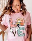 Love, Camp, Marshmallow Graphic Tee - Online Only