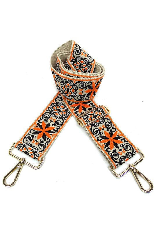 2 Inches Wide Aztec Tribal Pattern Guitar Strap