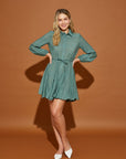 Mustard Seed Twisted Belt Shirt Dress - Online Only