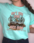 Plus Size Ain't That Back Home Graphic Tee - Online Only