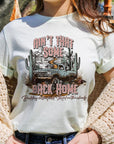 Plus Size Ain't That Back Home Graphic Tee - Online Only