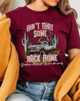 Plus Size Ain't That Back Home Graphic Tee - Online Only