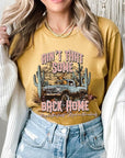 Plus Size Ain't That Back Home Graphic Tee - Online Only