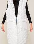 TIMING Oversized Quilted Midi Jacket