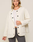 Lumiere Quilted Puffer Jacket with Pockets