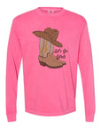 PLUS Let's Go Girls Comfort Colors Long Sleeve