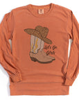 PLUS Let's Go Girls Comfort Colors Long Sleeve