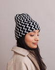 Zigzag Knit Beanies