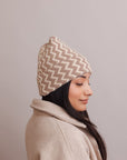 Zigzag Knit Beanies