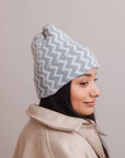 Zigzag Knit Beanies