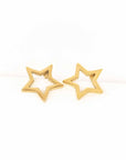 Star Outline Stud Earrings - Online Only