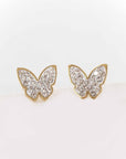 Sparkling Butterfly Stud Earrings - Online Only