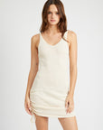 Emory Park Mini Side Shirring Sleeveless Dress