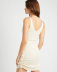 Emory Park Mini Side Shirring Sleeveless Dress