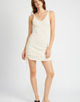 Emory Park Mini Side Shirring Sleeveless Dress