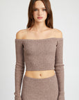 Emory Park Off Shoulder Long Sleeve Knit Top