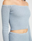 Emory Park Off Shoulder Long Sleeve Knit Top